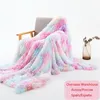 Manta Shaggy Throw Soft Long Plush Bed Cover Fluffy Faux Fur Colcha para camas Sofá 221116