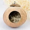 Bird Cages Coconut Shell Parts House Wood Nest Canary Hanging Cage Outdoor Small Parrot Gabbia Per Uccelli Pigeon Supplies DL60NL