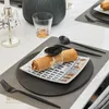 Plates Dinning Black Plate Set Kids Birthday Ceramic Crockery Dinner Serving Cute Porcelain Aparelho De Jantar Tableware DL60PZ