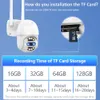Dome Cameras 8x Zoom PTZ IP 4K 8MP HD Security WiFi Color Night Outdoor Speed ​​Dual Lens Surveillance CCTV ICSEE APP 221117