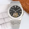 남성 시계 자동 기계식 2924 운동 시계 41mm 빛나는 방수 100m 비즈니스 손목 시계 Montre De Luxe Sapphire Fashion Wristwatch