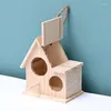 Vogelkooien Outdoor Ornament Cage Feeder Wood Canary Travel Small Parrots Gabbia Per Uccelli Birds Accessoires DL60NL