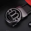 Классическая винтажная мужская поясная буква b Автоматическая пряжка бизнес -рисунок повседневной ремень дизайнер бренд костюм кожаный пояс