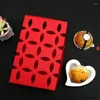 Geschenkpapier, 100 Stück, Cupcake-Box, Keks-Mooncake-Verpackung, Kuchen-Papierboxen, rechteckig, ausgehöhlt, 22 x 14 x 5 cm