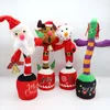 Keepsakes Electric Toy Santa Snowman Dancing Cactus Sand Sculpture Twisting Electric Plush Toys Leren om te praten en zingen Doll 2620 E3