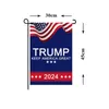 Drapeaux bannière électorale 2024 Trump Garden campagne pour drapeau président bannières américaines garder l'Amérique grande s