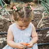 Haarschmuck für Kinder, Frühlingskopfschmuck, verheißungsvolle kleine orangefarbene Kugel, Wollfilz, schöne Haarspange für Mädchen und Frauen, 2597 E3