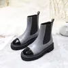 Дизайнерские роскошные лодыжки Women Leather Martin Boot Classic Fashion Calfskin Short Booty5747935
