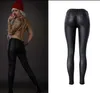 Leggings pour femmes grandes plus taille pantalon en cuir Pu femme push up up noire sexy femelle leggings pantalon crayon skinny décontracté t221020