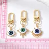 Turkish Evil Eye Keychain Key Rings Lucky Blue Eye Bag Car Pendant KeyRing Accessories Jewelry