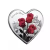 Hjärtformad Rose Valentine's Day Gift Metal Commemorative Coins 52 Languages ​​I Love You Medal Challenge Coin Crafts