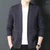 Pulls pour hommes Cardigan pour hommes de haute qualité Mode Style coréen Pull Manteau Printemps Automne Tricots À Manches Longues Mâle Tricot Outwear