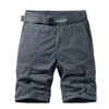 Shorts pour hommes 2022 été décontracté Cargo hommes coton gris survêtement tactique militaire travail mode ample