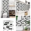 Наклейки на стенах 3D имитация кирпича Home Decor Pvc Self -Leseping Paper Sticker для гостиной кухня искусство наклейка 221116