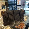 borsa a tracolla di lusso borsa a tracolla di marca borsa a tracolla in vera pelle da donna in metallo con catena di moda di medie dimensioni