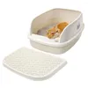 Autres fournitures de chats Silaire déodorant Porte-pinceau de toilette semi-fermé kit d'entraînement en plastique fermé TOALETE Gato Litter Box Furniture EI50CT