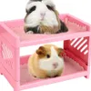 Kleine Tierversorgungen Haustier Etagenbett einfach zu installieren, um eine Hassout -Ecke für Meerschweinchen -Hamster ohne Kissen 221114 zu installieren