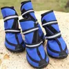 Dog Apparel Four season Waterproof XXL Pet Shoes for small to large Oxford Bottom Reflective bandages rain boots dog shoes 221114