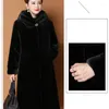 Women's Fur Russian Snow Thick Super Warm Imitation Mink Coats Women Winter Coat Elegant Loose Plus Size 5XL Lady Overcoat G075