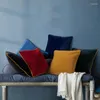 Pillow Soft Velvet Cover Blue Navy Grey Black Square Rectangle Case Large Size Covers Decorative Sofa Living Room