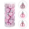 Party Decoration 24pcs Xmas Tree Hanging Decor Christmas Sphere Bauble Pendant 3cm