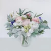 Decoratieve bloemen kransen 8 stks kunstmatige ingekleed lammeren oorbladeren stengels faux lam's takken plukken groene sprays voor vaasboeket krans cnim 221118