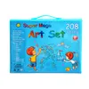 Kids Educational Toys Gifts 208PCS Children Art Painting Set Watercolor Pencil Crayon Water Pen Drawing Board Doodle Supplies