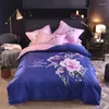 Bedding Sets European Ornate Pattern Flowers Bed Sheet Duvet Cover Pillowcase Set Thicken Geometric Stripe Kids Adult