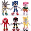28cm Sonic Plush Toys Sonic the Hedgehog Farmed Animals Dolls Hedgehog Sonic Knuckles L'échidna en peluche en peluche toys 299h