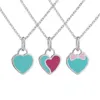 Colliers de créateurs Nouvelle Mode Pendentif Coeur Collier Femme Bijoux En Argent Amour Fiançailles Cadeau D'anniversaire