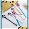 Spoons Cute Cat Paw Spoon 304 Stainless Steel Stirring Tea Coffee Dessert Spoons Creative Cafe Kitchen Tableware Drop Delivery Home Dhm7H