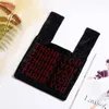 Bolsas de noche Jiomay Bolso de diseñador de lujo 2022 Mujeres PU Bolsa de asas de cuero Monedero femenino Moda Sparkling Rhinestones Carta Top Handle