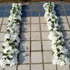 Dekoratif Çiçek Çelenkleri 50cm Gül Şekeri Yapay Sıra Düğün Dekorasyon Duvar Zemin Garland Ev Partisi Po Plows Arka Plan 221118