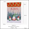 Christmas Decorations Bag Size Merry Christmas Dstring Cartoon Stanta Print Children Candy Gift Bags Home Decor Drop Delivery Garden Dhpv6