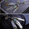 Pendant Necklaces QN Taijiao Chain Set Takahashi Goro Style Feather Necklace Women's Men's Sweater Pendants For Jewelry Ma261f