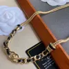 Letra de oro Cadena de moda Collar Pulsera para hombres y mujeres Amantes de la fiesta Regalo Diseñador de joyas Meteor C Marcas