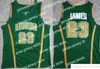 College Basketball Wears Cucito ncaa mens vintage basket maglie da baskey college St. Vincent Mary High School maillot irlandais # 23lebron Tune Squadra Looney