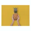 Table Mats Fruit Kitchen Placemat Pineapple Banana Strawberry Green Leaves Dining Mat Cotton Linen Pad Bowl Cup