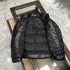 Jaquetas femininas clássicas prad1a jaquetas curtas com capuz casacos designer parkas moda triângulo invertido mens jaquetas inverno quente parker blusão d0k1