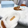 designer Woman Slippers Fashion Luxury Warm Memory Foam Suede Plush Shearling Lined Slip on Indoor Outdoor Clog House Women Sandals Fashion shoes