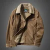 Men's Jackets Winter Military Warm Corduroy Cotton Thick Coat s Casual Wool Liner Plus Size Overcoats 221117