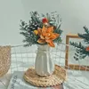 Dekorativa blommor bevarade torkade naturliga pinecone julgran v￤xt hem bomull svansgr￤sarrangemang dekor