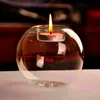 European Crystal Glass Candle Holder Xmas Halloween Decor Dining Table Stick Romantic Wedding Bar Party Home Decorations