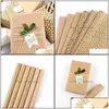 Gift Wrap Gift Wrap Event Party Supplies Festive Home Garden Simple Retro Kraft Paper Valentines Day Fl Dhajr Drop Delivery Dhlkb