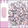 Decorações de arte da unha colorf ab strass jóias de unhas com zircon chatback gem Stones para arte e suprimentos de salão Drop entrega h dho8r