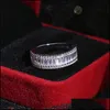 Bagues De Grappe Fl Carré Bague En Diamant Bagues De Fiançailles Pour Les Femmes Bijoux De Mode Mariage Drop Delivery Dh4Hi