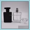 Perfume Bottle Portable Refillable Per Spray Bottle 50Ml Empty Vials Black Clear With Pump Sprayer Mist Atomizer Rrd3044 Drop Delive Dhbxx