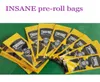 Smell Proof pre roll joint packaging ziplock bags 058g 002oz INSANE preroll package for 1 gram Dry Herb flower274p9586313