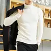 Men's Sweaters Young Sweater Thick Stretchy Anti-shrink Pullover Winter