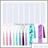 Bookmark Bookmark Desk Accessories Office School Supplies Business Industrial 16 Pcs Resin Mold Kit With 8Pcs Colorf Tassle Birthday Dh3Km